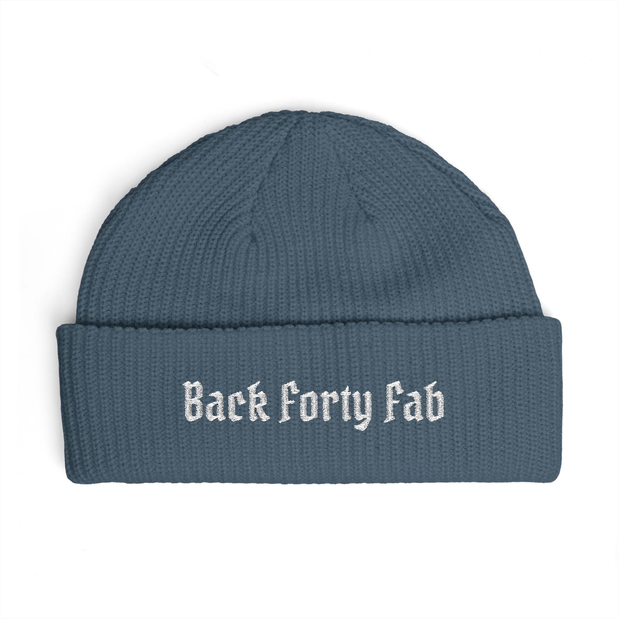 Cuff Beanie - "Back Forty Fab" Embroidered Knit Hat