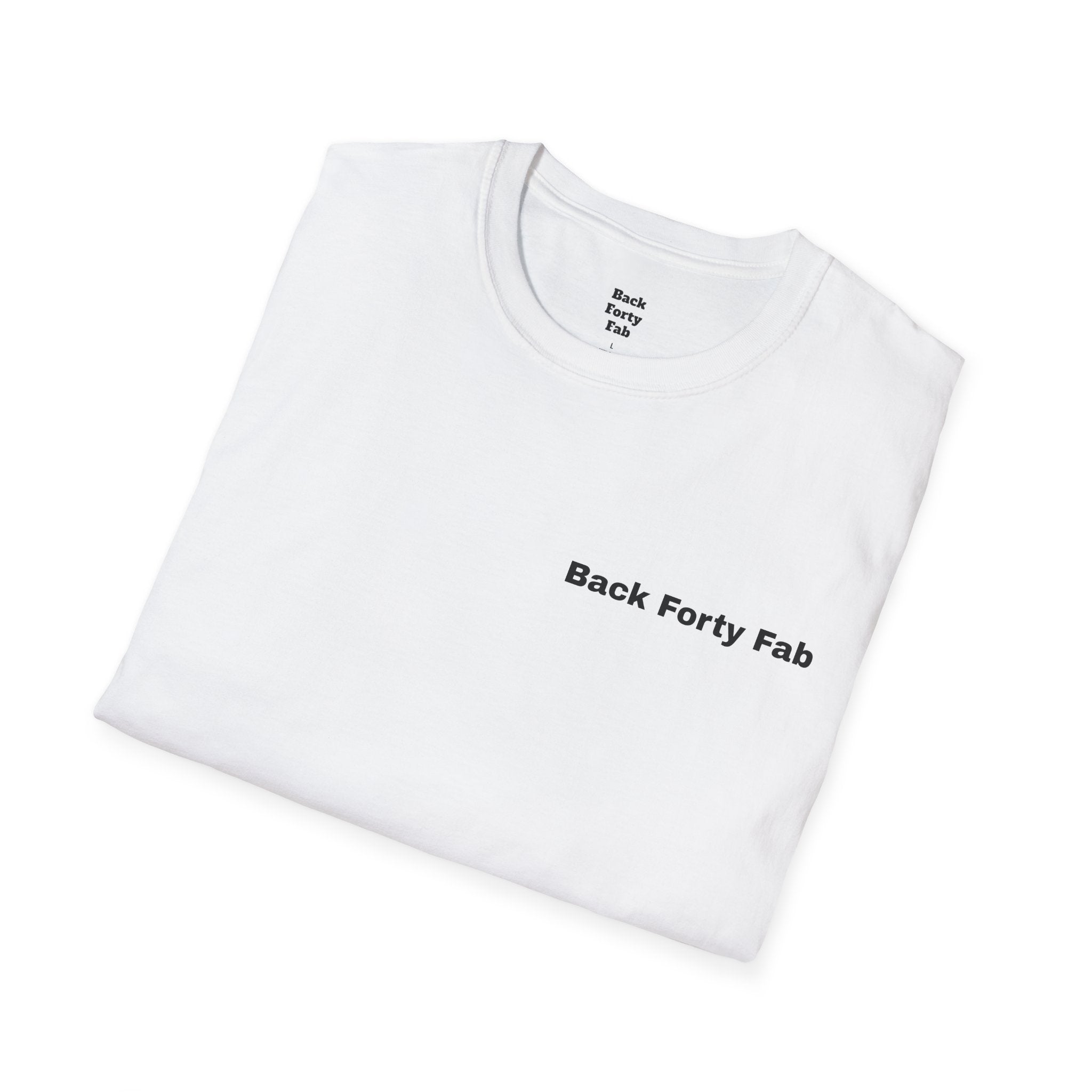 T-Shirt — “Back Forty Fab” / “Clean Hands Daddys Money”