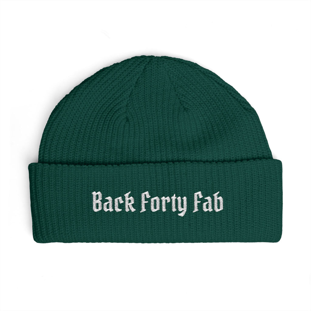 Cuff Beanie - "Back Forty Fab" Embroidered Knit Hat